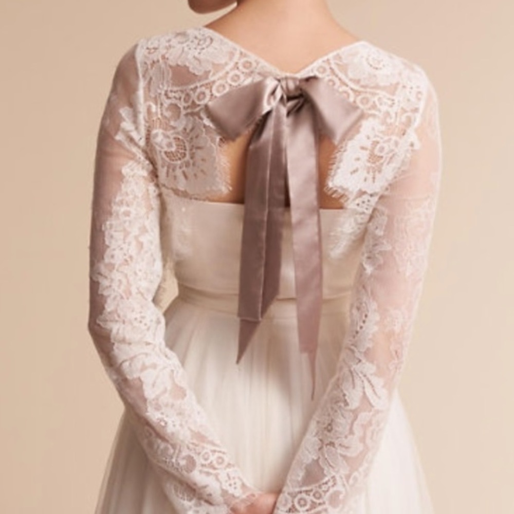 NWOT BHLDN Lotus Thread Eternal Lace Wedding Topper Size Small Z542-24